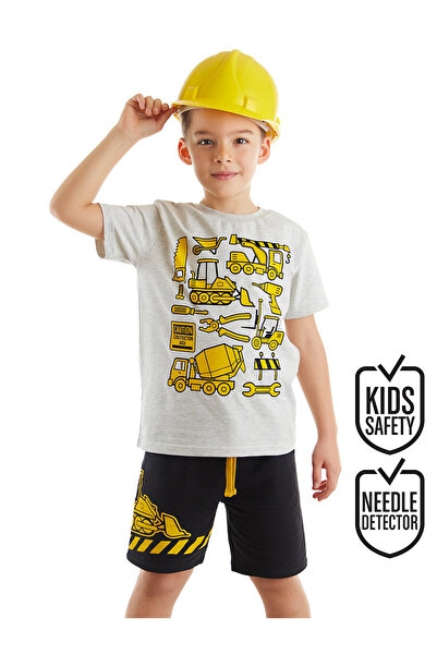 MSHB&G Boys' Construction Vehicles Summer T-shirt and Shorts Set