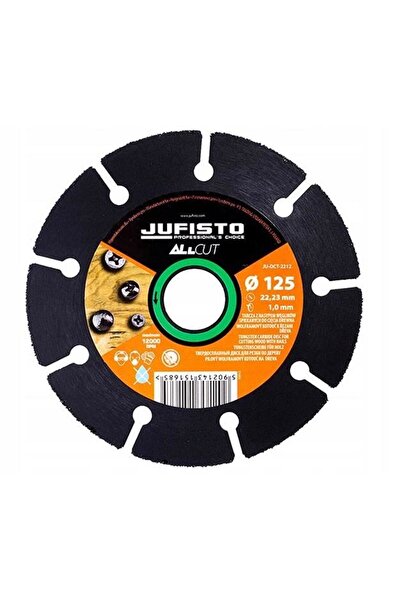 jufisto Disc diamantat segmentat, lemn, taiere uscata, 125 mm/1.0 mm,