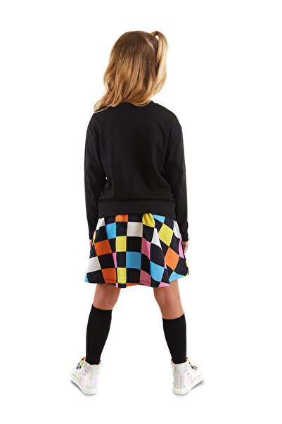 MSHB&G Rainbow Zebra Girl's Skirt Set