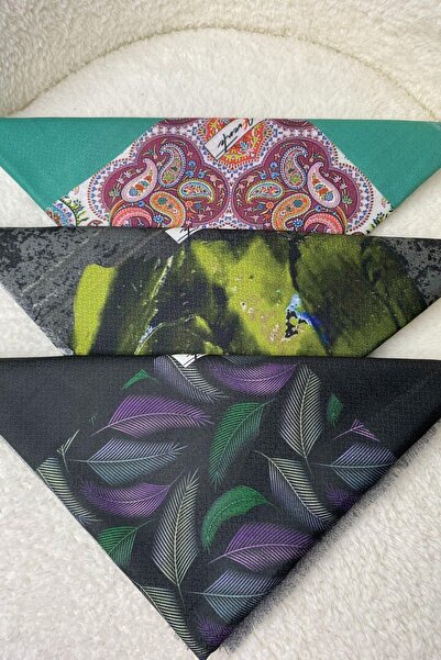 AFVENTE Feather,Abstract,Paisley Pattern Cotton Scarf Buy 3 Get 2