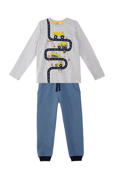 Denokids Business Machinery Boy's Long Sleeve T-Shirt Pants Set