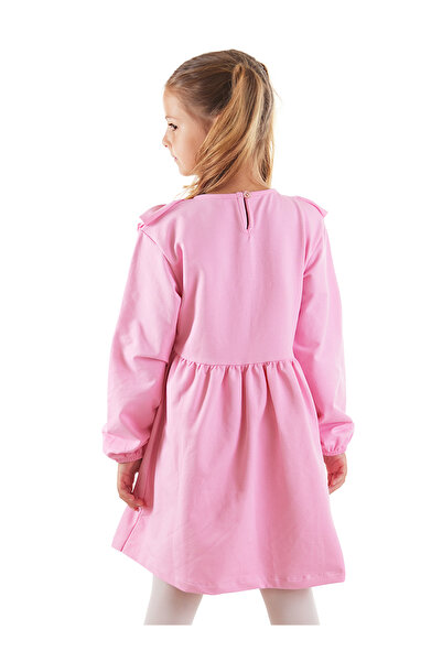 Denokids Pink Glittered Unicorn Girl's Dress