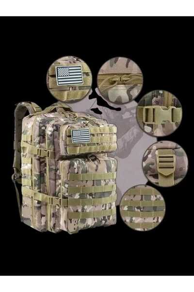 .YNNA YNNA Military Tactical Backpack, 45 Liters, Waterproof, Multicolor