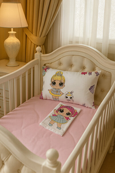 Çeyiz Bahçesi White Lol Baby 2-Piece Baby Pillow Case