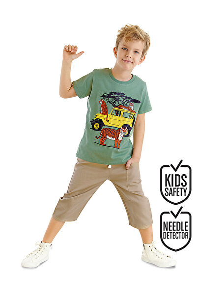 MSHB&G Boy's Safari Summer T-shirt and Gabardine Shorts Set
