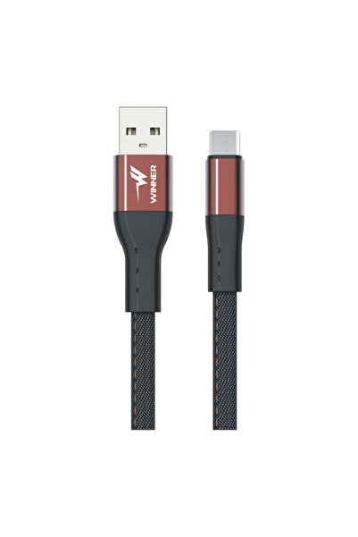 WINNER Flat Fabric Aluminum Micro USB Cable 1.2 m