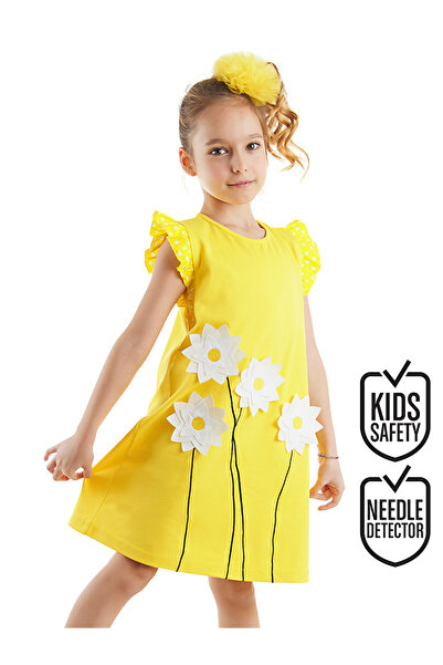 MSHB&G Papatya Cotton Girl's Yellow Dress