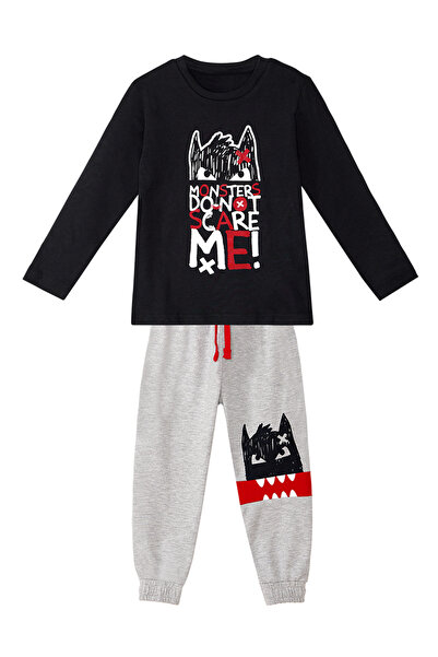 Denokids Boy's Winter Set - T-shirt and Trousers
