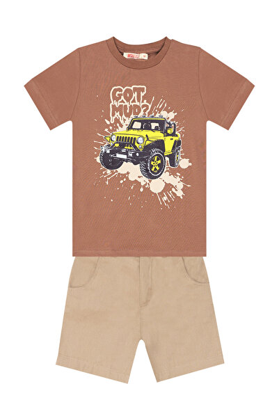 MSHB&G Car Boy T-Shirt Gabardine Shorts Set