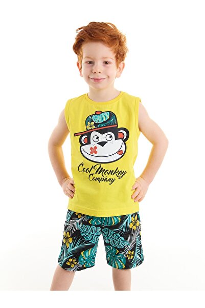 Denokids Cool Monkey Boy's T-shirt Shorts Set