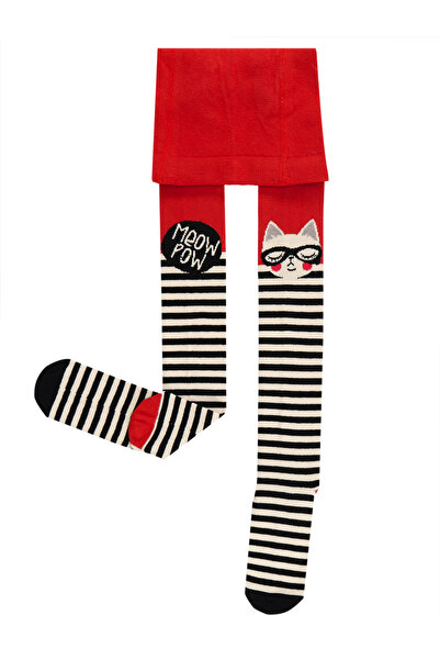 MSHB&G Meow Pow Striped Girls' Pantyhose