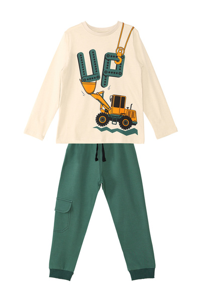 MSHB&G Boy's Long Sleeve T-shirt and Trousers Set - Up Dozer