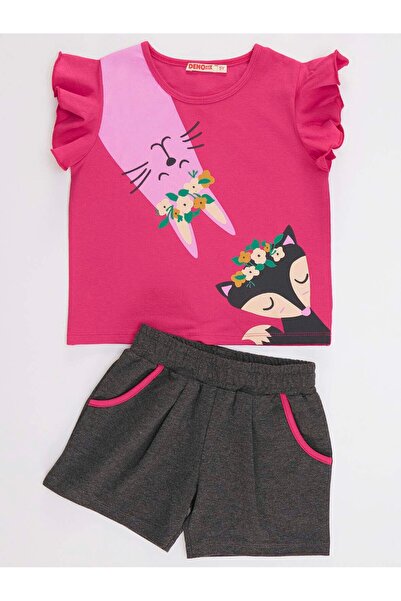 Denokids Cute Friends Girl's T-shirt Shorts Set