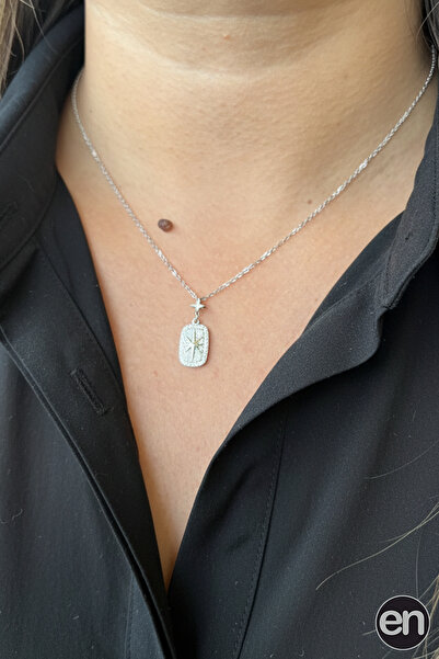 engumus Gümüş Kutup Yıldızı Kolye