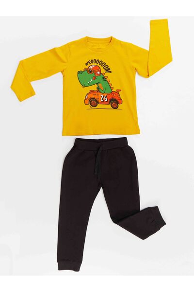 Denokids Racer Crocodile Boy pólónadrág szett