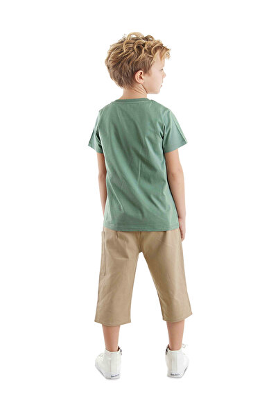 MSHB&G Boy's Safari Summer T-shirt and Gabardine Shorts Set