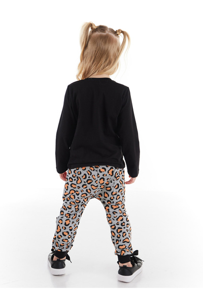 Denokids Little Leopard Girl's T-shirt Trousers Set