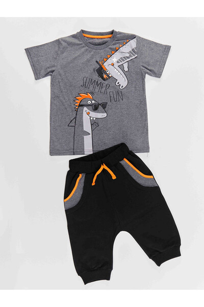 Denokids Summer Fun Boy's T-shirt Capri Shorts Set