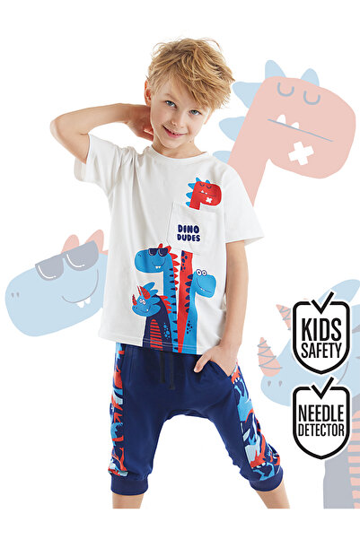 Denokids Dino Dudes Boy's T-shirt Capri Shorts Set