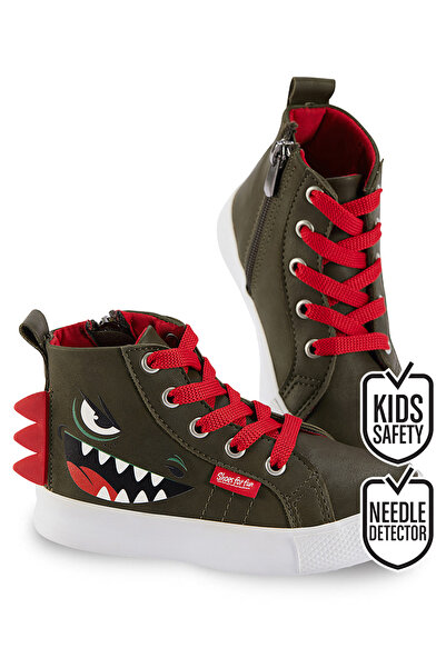 Denokids Αθλητικά παπούτσια Dinosaur Boys Khaki Sneakers