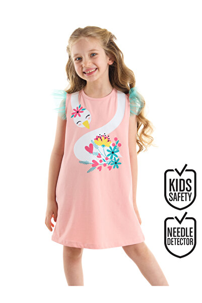 Denokids Pink Tulle Romantic Girl's Summer Dress