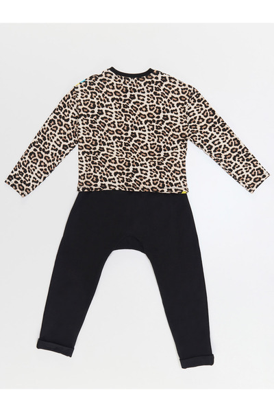 MSHB&G Wow Leopard Girl's T-shirt Pants Set