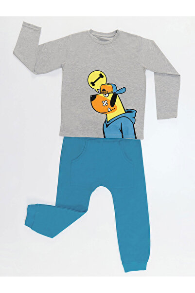 Denokids Bone Dog Boy's T-shirt Trousers Set