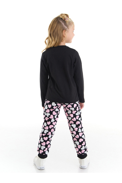 Denokids Heart Cat Girl's T-Shirt Pants Set