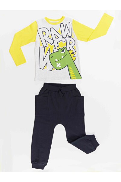 Denokids Rawr Dino Boy T-shirt Trousers Set