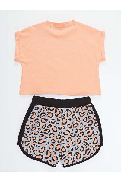 MSHB&G Leopard Girl's Crop Top Shorts Set