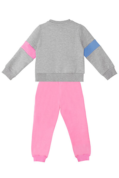 Denokids Rainbow Cat Girls' Winter Bottom-Top Tracksuit Set