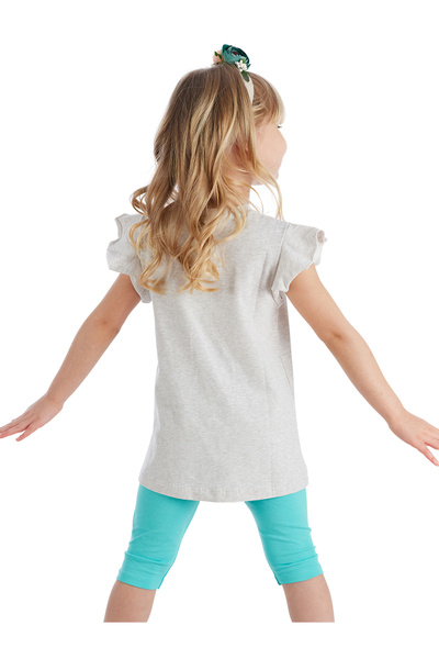 Denokids Frilly Giraffe Girls Summer T-Shirt Leggings Set