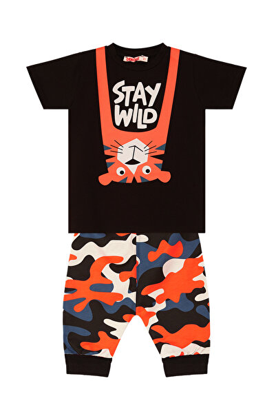 Denokids Stay Wild Boys Summer T-Shirt Capri Shorts Set
