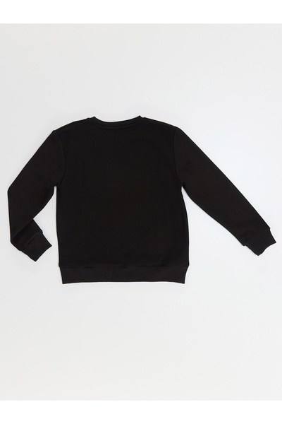 Denokids Ladybug Girl's Black Sweatshirt