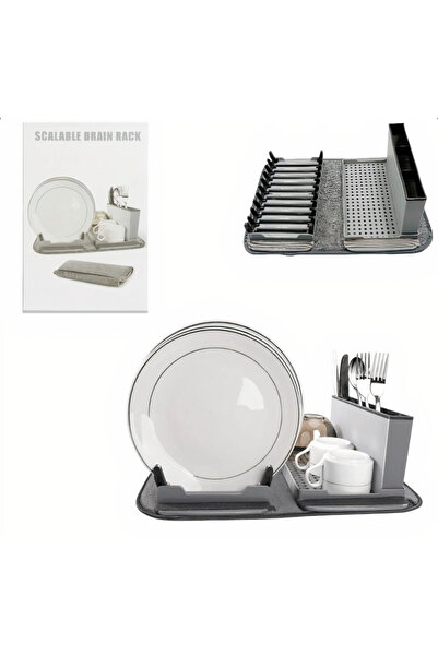 OEM Foldable dish rack with removable drip tray