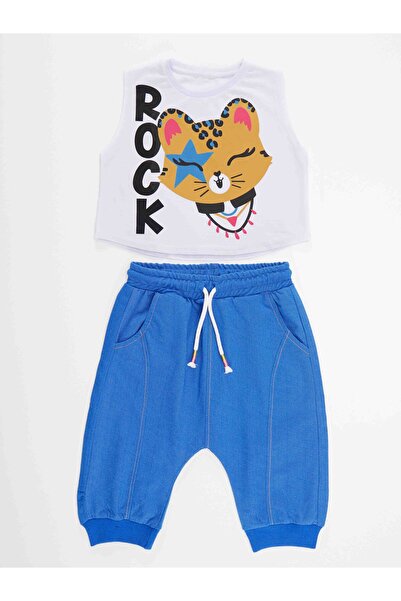MSHB&G Rocker Leo Girl's T-Shirt Capri Shorts Set