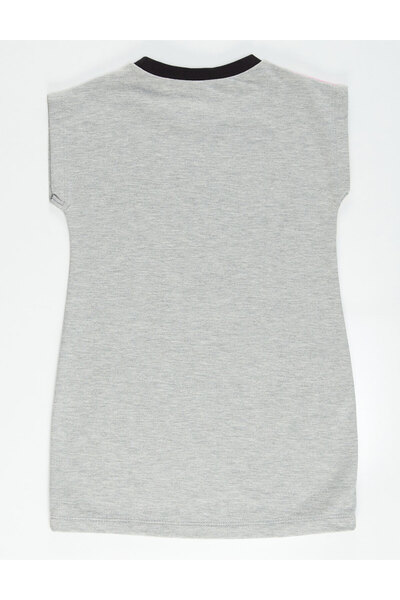 MSHB&G Gray Unicorn Sequin Embroidered Girl's Summer Dress