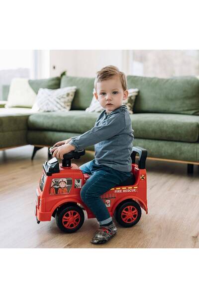 Babymix Ride-on vehicle, Free2Move, Fire truck, With lights and sounds, 19-36 months, Red