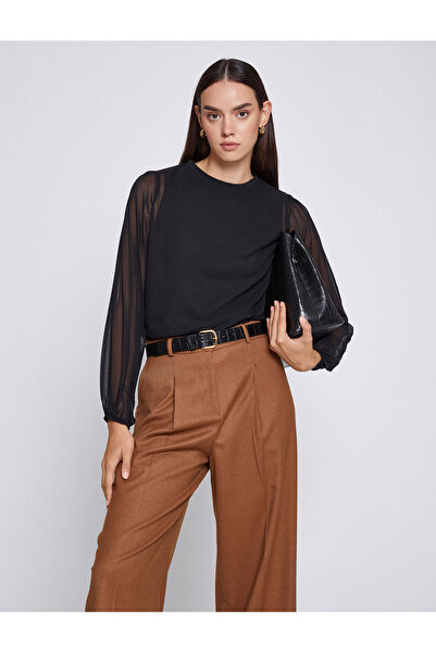 Koton Bluză din șifon căptușită cu mânecă lungă