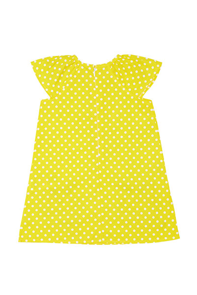 Denokids Žluté puntíkované letní šaty pro dívky