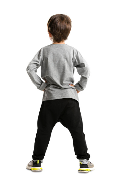 Denokids Boy's Xo Ponçik T-shirt and Trousers Set - Pocket Detailed