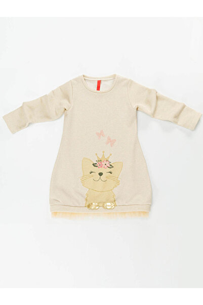 MSHB&G Cat Dream Cat Gold Dore Stringed Shiny Girl's Dress