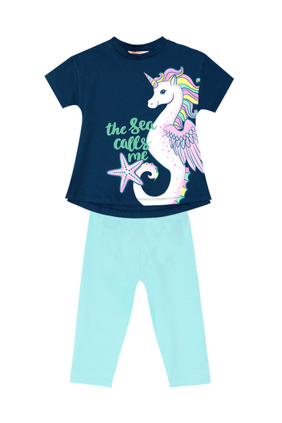 MSHB&G Seaati Unicorn Girls Tunic Tights Set