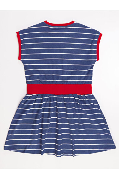 MSHB&G Літня сукня для дівчинки в прохолодну диню в смужку темно-синього кольору