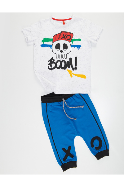 MSHB&G Xo Boom Boy's T-shirt Capri Shorts Set