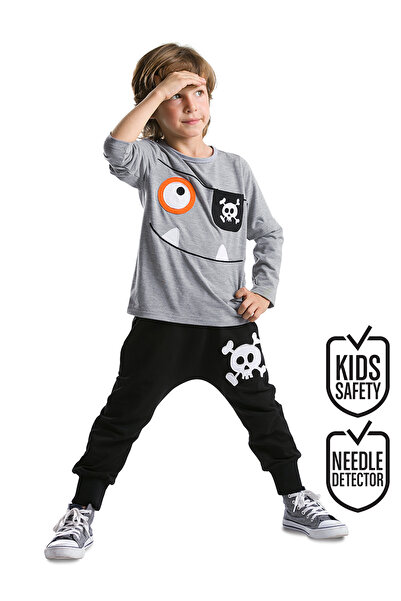 Denokids Boy's Happy Pirate Comfortable T-shirt and Pants Set