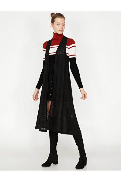 Koton Kadın Siyah Yelek 7YAL31375OK