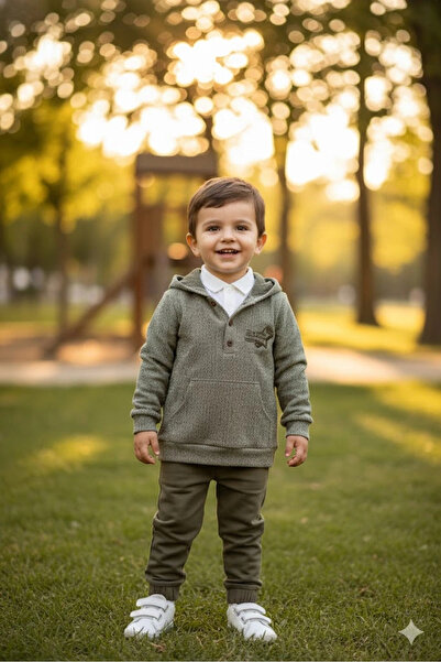 Bontino Boys' 3-Piece Set with Sweatshirt, Shirt and Pants