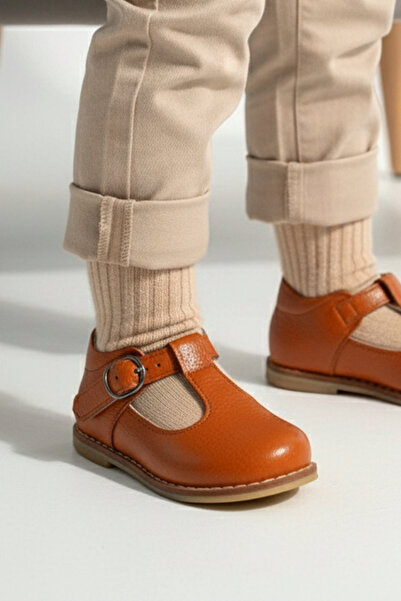 Cevoclub kids أحذية إرشادام الطبية المصنوعة من الجلد الطبيعي باللون البني CV-336