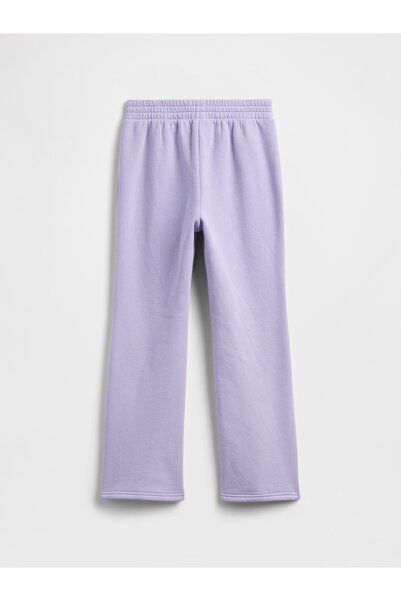 GAP Kız Çocuk Lila Relaxed Logo Bootcut Eşofman Altı